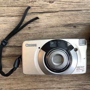 Canon sure shot camera and camera bag